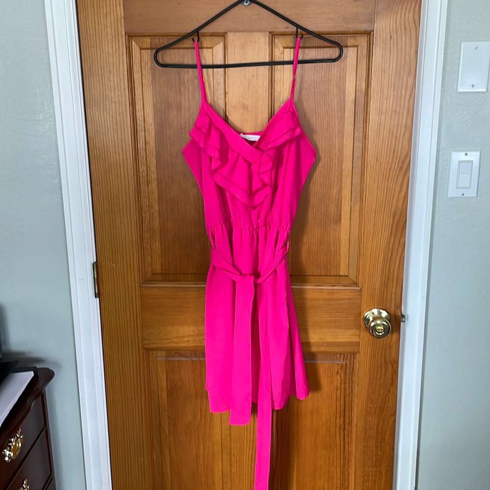 Hot pink cocktail dress
